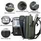 Blue Expandable Waterproof Laptop Backpack - Fits 17-Inch Laptop, Anti-Theft Design, Travel Friendly