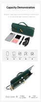 Silver Luxury Woven PU Leather Clutch - Elegant Women&