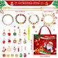 M-18 Christmas Jewelry Advent Calendar - DIY Charm Bracelet Kit with 24 Days of Surprises