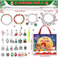 M-19 Christmas Jewelry Advent Calendar - DIY Charm Bracelet Kit with 24 Days of Surprises