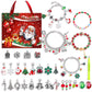 M-22 Christmas Jewelry Advent Calendar - DIY Charm Bracelet Kit with 24 Days of Surprises