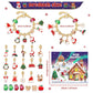 M-23 Christmas Jewelry Advent Calendar - DIY Charm Bracelet Kit with 24 Days of Surprises