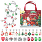 M-12 Christmas Jewelry Advent Calendar - DIY Charm Bracelet Kit with 24 Days of Surprises