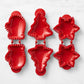 Christmas Pie Mold Set - 3 Holiday-Shaped Hand Pie Press Tools for Baking (3 Set/9 pcs )