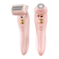 U34 Pink 2-in-1 Electric Razor for Women - Multifunctional Rechargeable Hair Removal Shaver