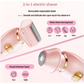 U34 Pink 2-in-1 Electric Razor for Women - Multifunctional Rechargeable Hair Removal Shaver