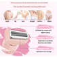 U34 Pink 2-in-1 Electric Razor for Women - Multifunctional Rechargeable Hair Removal Shaver