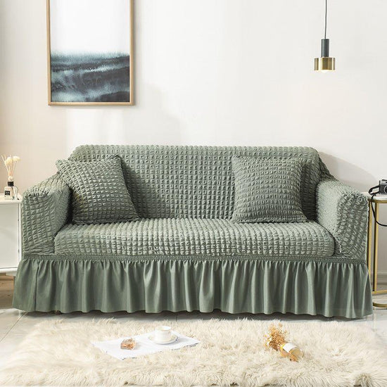 Elastic sofa cover-green (145-185cm)