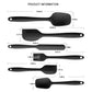 6-Piece Silicone Kitchen Utensil Set - Heat Resistant Baking Tools with Spatulas, Spoon, and Brush (Green)(2 set/12PCS)