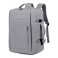 Gray Expandable Backpack with USB Port - Multi-Functional Outdoor, Commuter & Laptop Bag