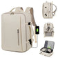 Gray Expandable Backpack with USB Port - Multi-Functional Outdoor, Commuter & Laptop Bag