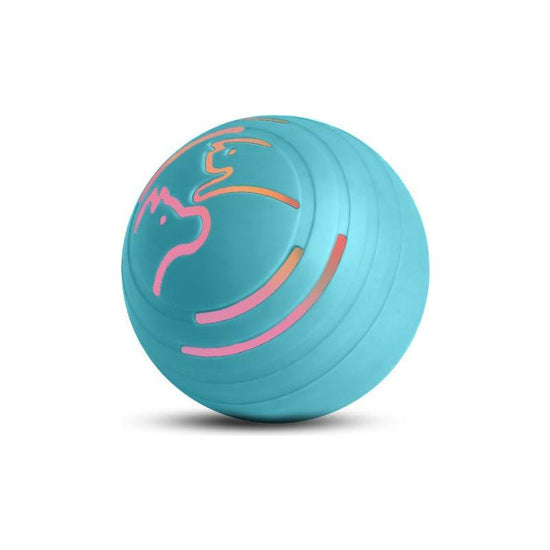 2PCS Blue Rechargeable Automatic Jumping Pet Toy Ball - Interactive Smart Play Ball for Dogs & Cats