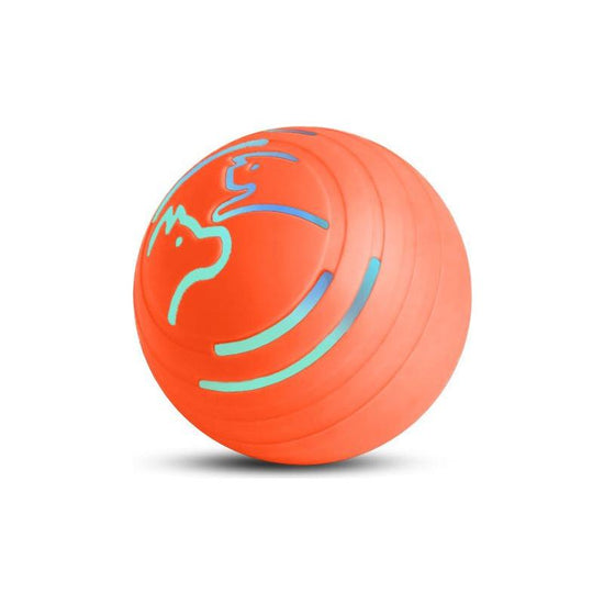 2PCS Orange Rechargeable Automatic Jumping Pet Toy Ball - Interactive Smart Play Ball for Dogs & Cats