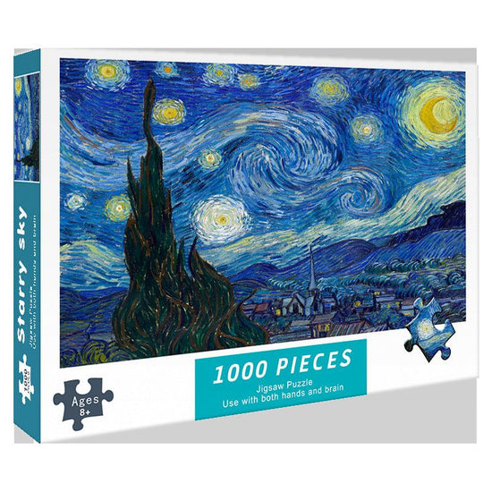 (2 PCS) 1000-Piece Starry Sky Puzzle - High Difficulty Stress-Relief Educational Toy