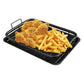 BBQ Square Non-Stick Stainless Steel Grill Basket - Gold Color, Small Size (30*22*5.5 cm), Ideal for Grilling Meat and Vegetables