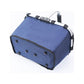 Dark Blue Portable Picnic Basket - Foldable Insulated Outdoor Shopping Basket, Meal Delivery & Takeout Carrier