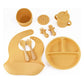 Yellow 8-Piece Silicone Children&