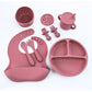 Rose Red 8-Piece Silicone Children&