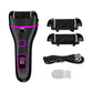 017 Black Electric Foot Callus Remover - Rechargeable Waterproof Pedicure Tool with Automatic Dead Skin Removal