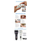 017 Black Electric Foot Callus Remover - Rechargeable Waterproof Pedicure Tool with Automatic Dead Skin Removal