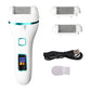 017 White Electric Foot Callus Remover - Rechargeable Waterproof Pedicure Tool with Automatic Dead Skin Removal