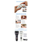 017 White Electric Foot Callus Remover - Rechargeable Waterproof Pedicure Tool with Automatic Dead Skin Removal