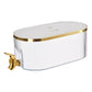 Elegant Whitee Refrigerator Cold Water Dispenser - 5.3L Fruit Tea Jug with Tap for Home Beverages