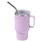 3oz Purple Sublimation Mini Car Cup - Stainless Steel Straw Beer Cup, Portable Insulated Whiskey Shot Glass, Perfect for On-the-Go Drinking