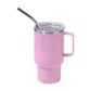 3oz Pink Sublimation Mini Car Cup - Stainless Steel Straw Beer Cup, Portable Insulated Whiskey Shot Glass, Perfect for On-the-Go Drinking