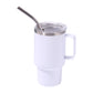 3oz White Sublimation Mini Car Cup - Stainless Steel Straw Beer Cup, Portable Insulated Whiskey Shot Glass, Perfect for On-the-Go Drinking