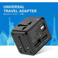 Dual USB Global Travel Adapter with 2.4A Current – Universal Plug Socket, Multi-Function Travel Power Adapter for Worldwide Use