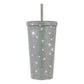 Diamond-Inlaid Insulated 304 Stainless Steel Cup with Straw - Double-Walled, Rhinestone Coffee Mug, Gift Cup for Beverages