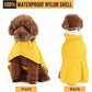 XXL Yellow Reflective Adjustable Pet Raincoat with Hood - Waterproof Dog Jacket, Adjustable Dog Poncho for Outdoor Protection