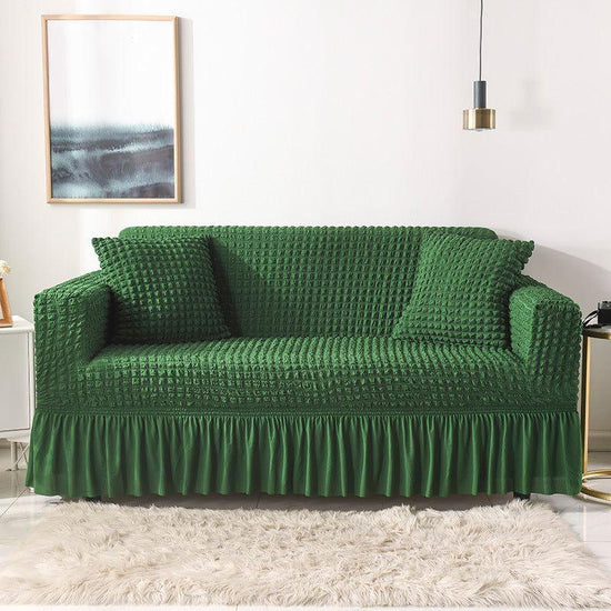 Elastic sofa cover green (90-140cm)