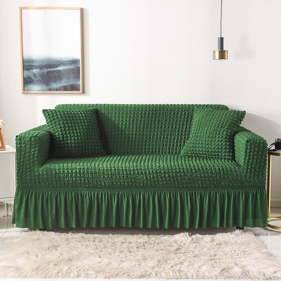 Elastic sofa cover green (145-185cm)