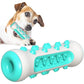 Blue Dog Squeaky Toys For Aggressive Chewers, Tough Toothbrush Dog Chew Toy, Nearly Indestructible Rubber Toys For Pet Training, Teeth Cleaning, Playing And Chewing For Medium & Large Breeds