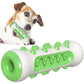 Green Dog Squeaky Toys For Aggressive Chewers, Tough Toothbrush Dog Chew Toy, Nearly Indestructible Rubber Toys For Pet Training, Teeth Cleaning, Playing And Chewing For Medium & Large Breeds