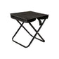 Black Outdoor Folding Stool with Carrying Handle - Portable Camping Seat, Fishing Chair, Collapsible Zipper Stool for Outdoors, Queueing, and More