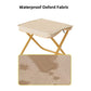Black Outdoor Folding Stool with Carrying Handle - Portable Camping Seat, Fishing Chair, Collapsible Zipper Stool for Outdoors, Queueing, and More