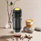 Black Portable Fully Automatic Espresso Coffee Machine - Universal 3-in-1 Capsule, Coffee Powder & Espresso Maker
