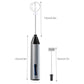 Rechargeable Electric Milk Frother, Handheld Foam Maker, Coffee Frothing Wand, Whisk for Milk, Coffee, and Baking