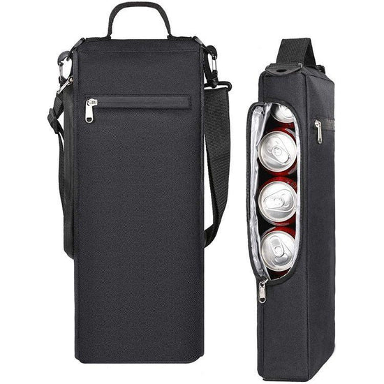 Golf Beer and Soda Insulated Cooler Bag with Shoulder Strap, Outdoor Can Beverage Storage Tote