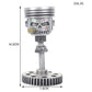 Piston Skull Face Sculpture, Resin Gear Decor, Industrial Style Home Decoration