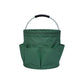 Green Portable Picnic Basket, Foldable Outdoor Beach Basket with Handle, Multi-Use Storage and Wash Bag