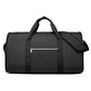 Black Multi-Functional Travel Duffel Bag with Suit Storage, Foldable Garment Bag for Business Trips