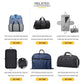 Black Multi-Functional Travel Duffel Bag with Suit Storage, Foldable Garment Bag for Business Trips