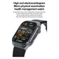 Black Smartwatch with Bluetooth Calling, ECG, Blood Pressure, Heart Rate, and Multi-Sport Modes