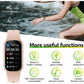 Black Smart Fitness Tracker with Bluetooth Calling, Heart Rate, Blood Pressure, Blood Oxygen, and Sports Modes