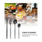 Silver Color Premium 24-Piece Stainless Steel Cutlery Set – Elegant Golden Steak Knife, Fork, and Spoon Set in Luxury Gift Box