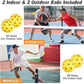 Bubble Hall Fiberglass Pickleball Paddle Set - Vibrant Design for Enhanced Gameplay
